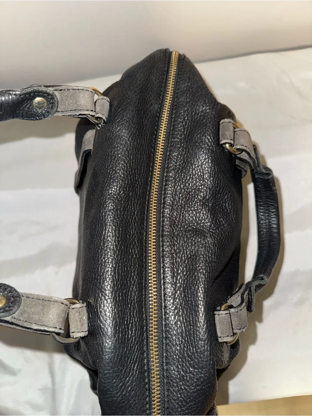 Dimoni Stylish Navy Leather Tote Handbag - Versatile Everyday Carry